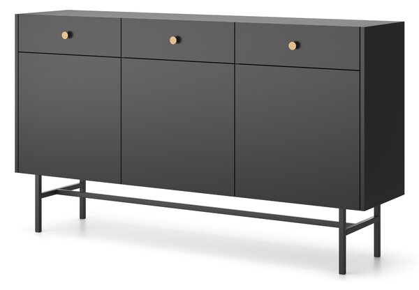 Komoda Desanta 3D3SZ (černá)