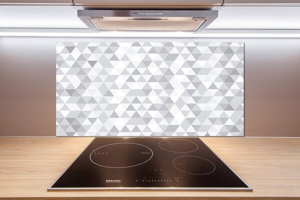 Panel do kuchyně Šedé trojůhelníky pl-pksh-100x50-f-77999938