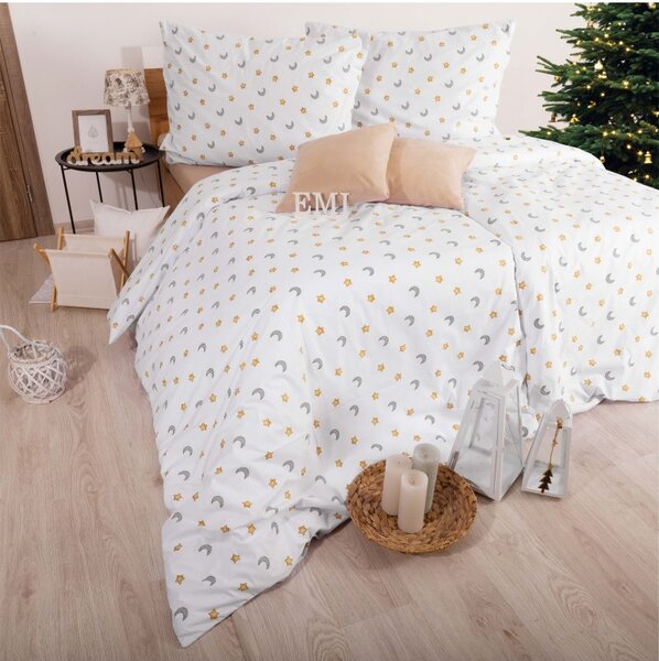 Bavlněné povlečení Moonlight EMI, Standardní set jednolůžko obsahuje 1x 140x200 + 1x 70x90
