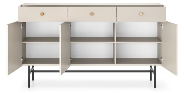 Komoda Desanta 3D3SZ (béžová + černá)