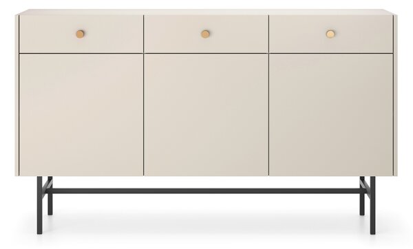 Komoda Desanta 3D3SZ (béžová + černá)