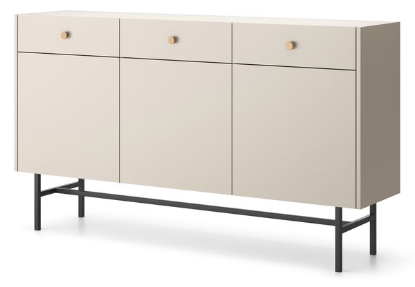 Komoda Desanta 3D3SZ (béžová + černá)