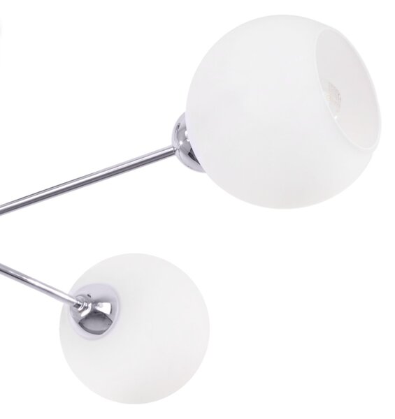 Stropní svítidlo Eliza, 4x bílé skleněné stínítko, CH