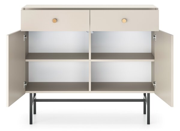 Komoda Desanta 2D2SZ (béžová + černá)