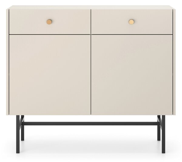 Komoda Desanta 2D2SZ (béžová + černá)