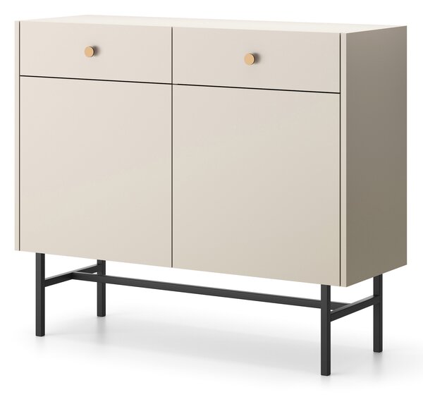 Komoda Desanta 2D2SZ (béžová + černá)