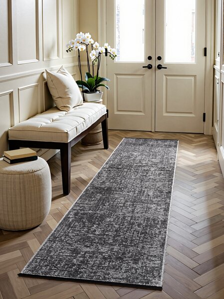 ELLE Decoration, Běhoun Brilliance Prisma 106310 Silver Grey z kolekce Elle, 80x250, šedá, ložnice