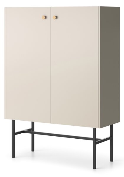 Skříňka Desanta 2D (béžová + černá)