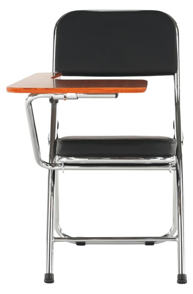 KONDELA Židle s deskou na psaní, černá/přírodní, TEKER