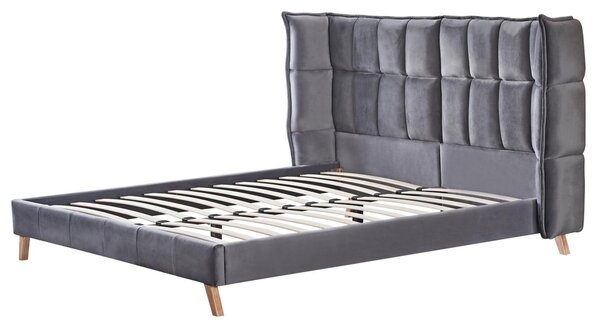 HALMAR Dvoulůžková postel Scandino 160 x 200 cm šedá