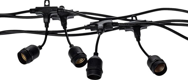 LED světelný řetěz Basic, 10m, (bez žárovek)
