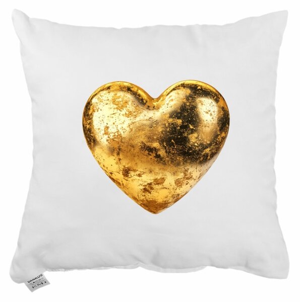 Dekorační polštář Golden Heart 40x40 cm EMI