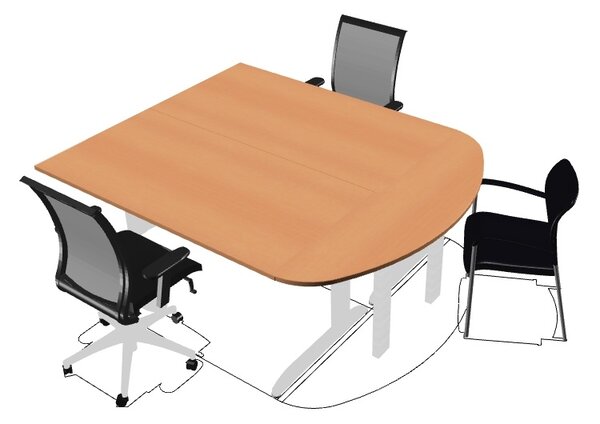 Přísed Pro Office C 160x45 cm Barva: Buk