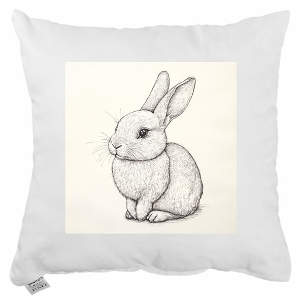 Dekorační polštář Bunny Sketch 40x40 cm EMI