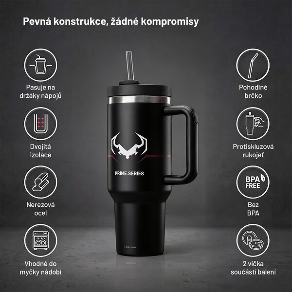 Termohrnec s uchem černý Diablo Burned Black