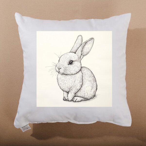 Dekorační polštář Bunny Sketch 40x40 cm EMI
