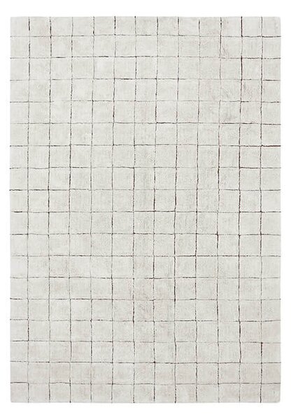 Pratelný kostkovaný koberec memmo 170 x 240 cm přírodní
