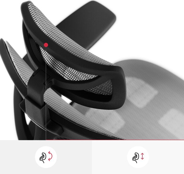 Ergonomická židle Diablo V-Basic: černo-šedá
