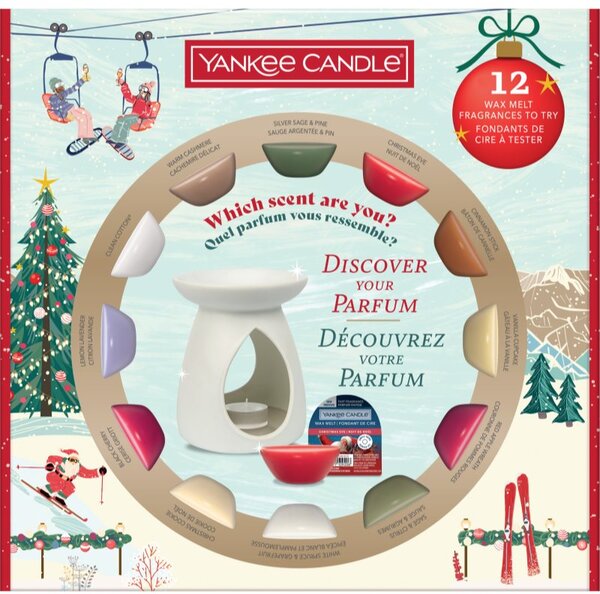 Yankee Candle Christmas Collection Aromalamp & 12 Wax Melts dárková sada