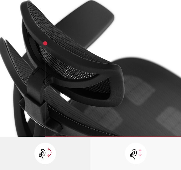 Ergonomická židle DIABLO V-BASIC: černá