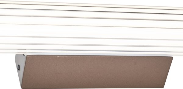 Retro nástěnná lampa bronzová 80,4 cm vč. LED IP44 - Coco