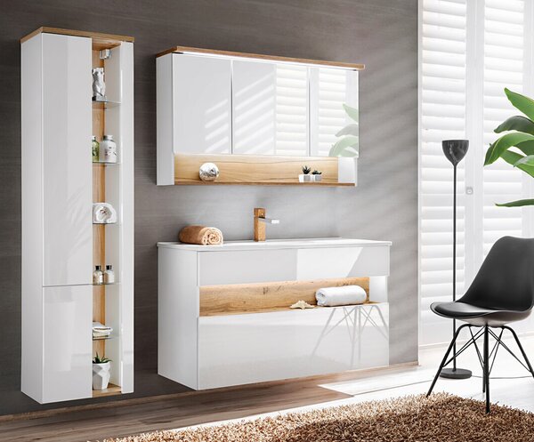 Koupelnová skříňka pod umyvadlo BAHAMA WHITE 120 cm