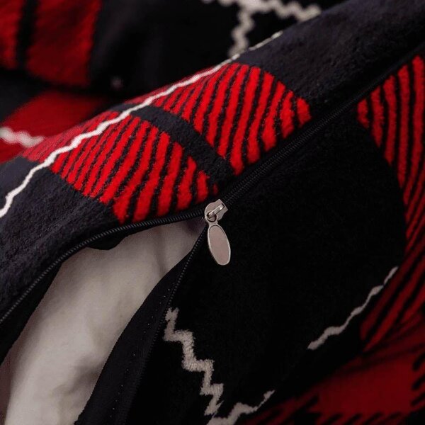 Mikroplyšové povlečení - tartan