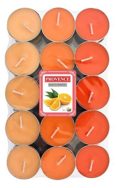 Čajová svíčka PROVENCE 30ks pomeranč