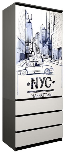 Šatní skříň - NEW YORK TYP B