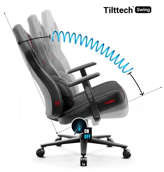 Herní židle Diablo X-Gamer 2.0 Normal Size: černá Diablochairs
