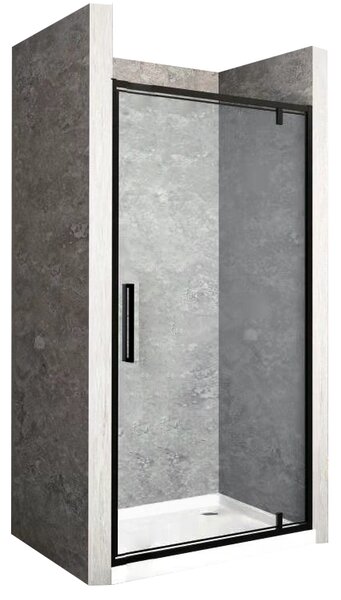 Sprchové dveře Rea RAPID swing 100 cm - černé