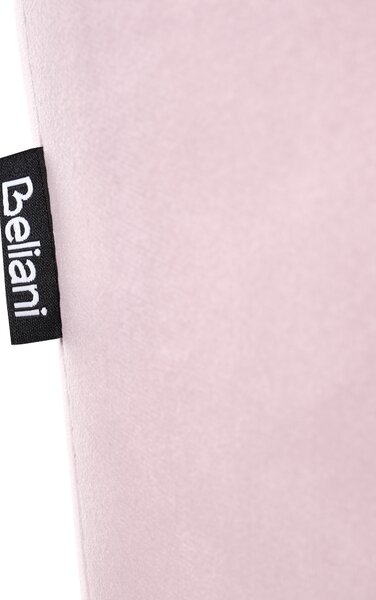 Židle k psacímu stolu VELORIA Umělý samet Pastelově růžová