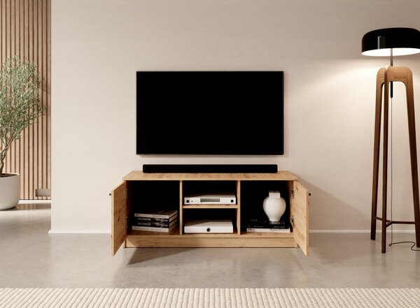 Televizní stolek CEKLIA 120 cm - dub artisan