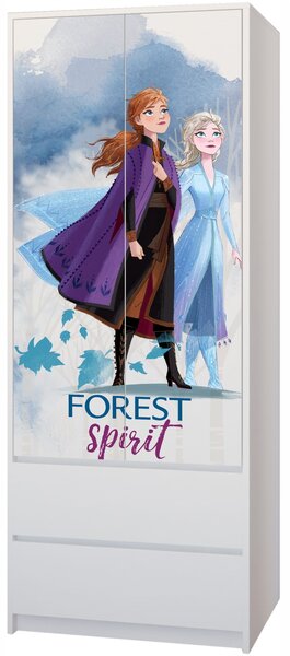Dětská skříň Disney - Frozen 2 - Elsa a Anna "Forest spirit"