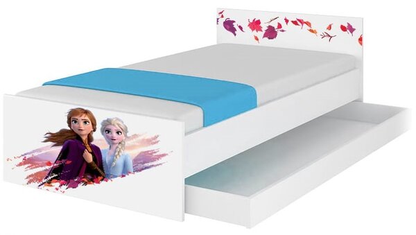 Dětská postel MAX se šuplíkem Disney - FROZEN 2 180x90 cm - Elsa a Anna