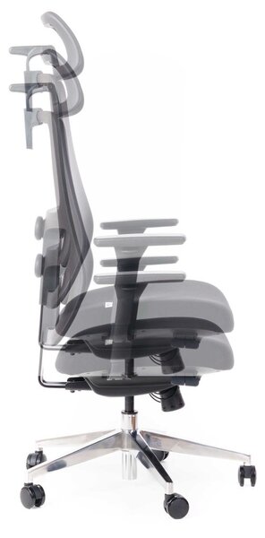 Kancelářská ergonomická židle STRETCH New— černá