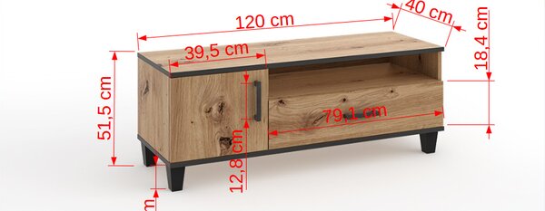 Televizní stolek CANRIS - Artisan