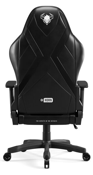 Herní židle z ekokůže Normal Size, černá: Diablo X-Horn 2.0