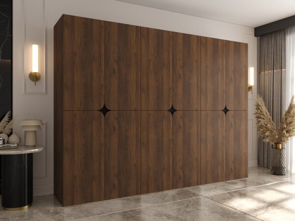 Šatní skříň Pifrezt 270 cm, Barva: ořech warmia 5903211528330