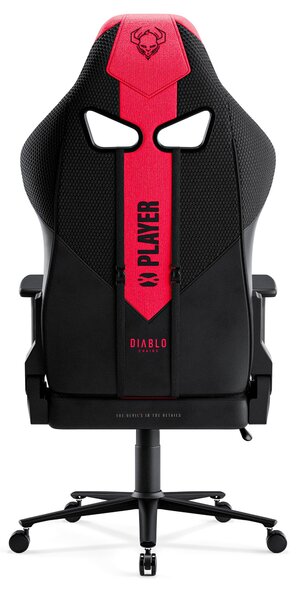 Látková herní židle King Size, karmínový-antracitový: Diablo X-Player 2.0