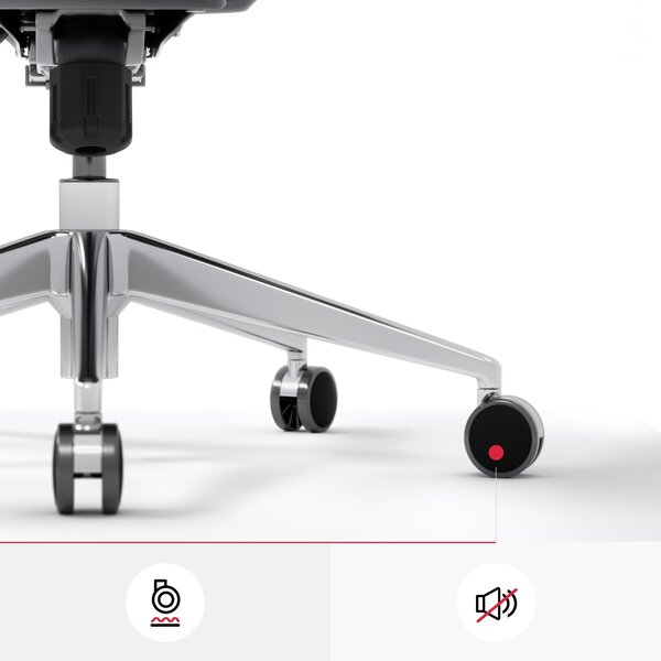 Ergonomická židle DIABLO V-BASIC: bílo-černá