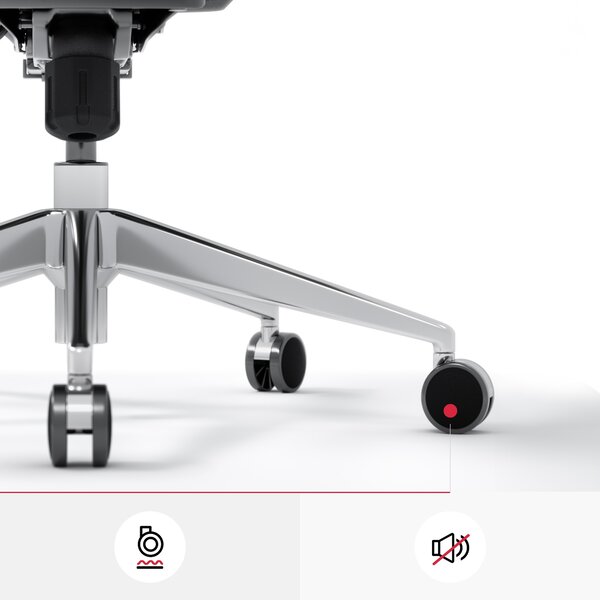 Ergonomická židle DIABLO V-BASIC: bílo-šedá