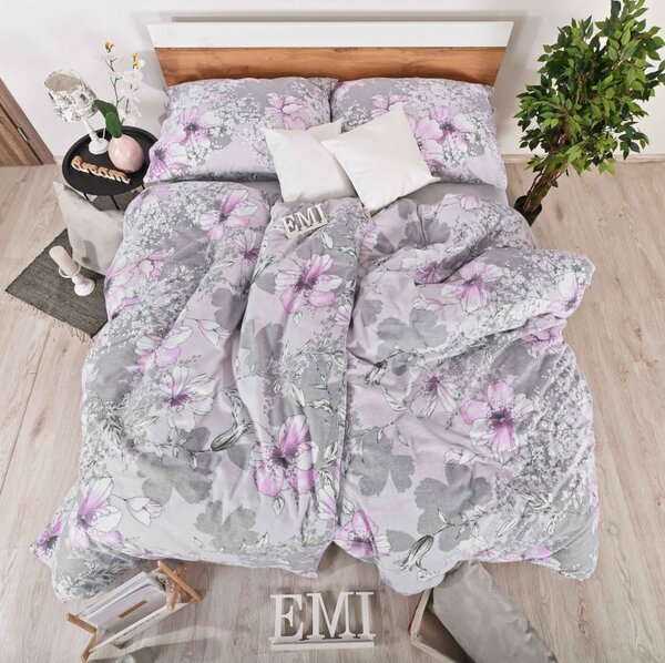 Flanelové povlečení Violet EMI, Standardní set jednolůžko obsahuje 1x 140x200 + 1x 70x90