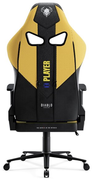 Látková herní židle Diablo X-Player 2.0 King Size: Dark Sunflower / žlutá