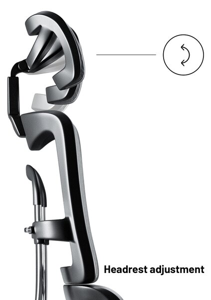 Ergonomická židle DIABLO V-MASTER: černo-šedá