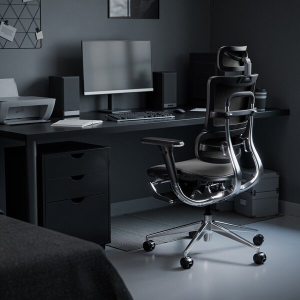 Ergonomická židle DIABLO V-MASTER: černo-šedá