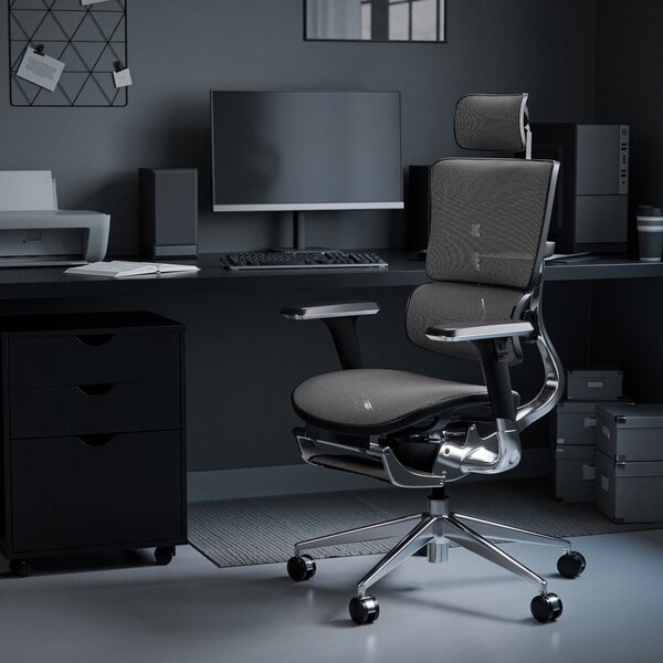 Ergonomická židle DIABLO V-MASTER: černo-šedá