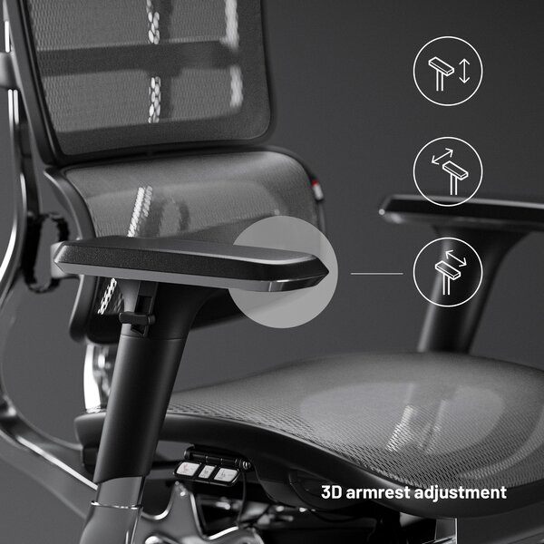 Ergonomická židle DIABLO V-MASTER: černo-šedá