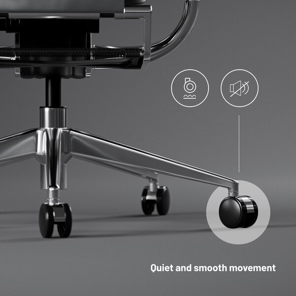 Ergonomická židle DIABLO V-MASTER: černo-šedá