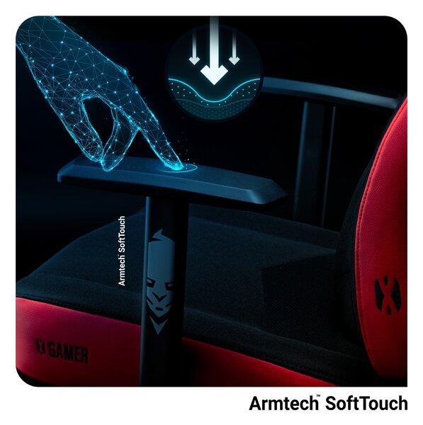 Herní židle Diablo X-Gamer 2.0 Normal Size: černo-červená Diablochairs